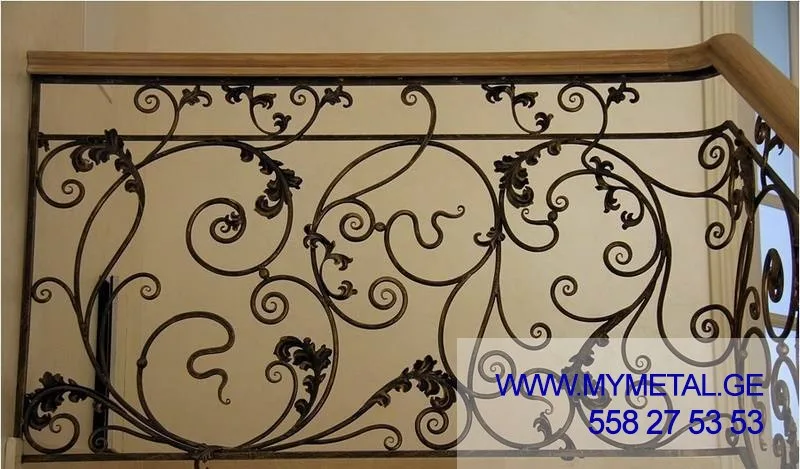 რკინის (ჭედური) მოაჯირი: #049