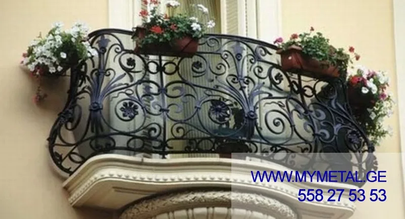 რკინის (ჭედური) მოაჯირი: #124
